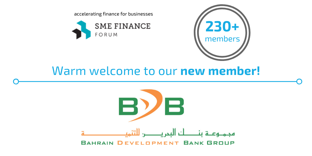 Social Media Card New Member Bahrain Development Bank. A warm welcome