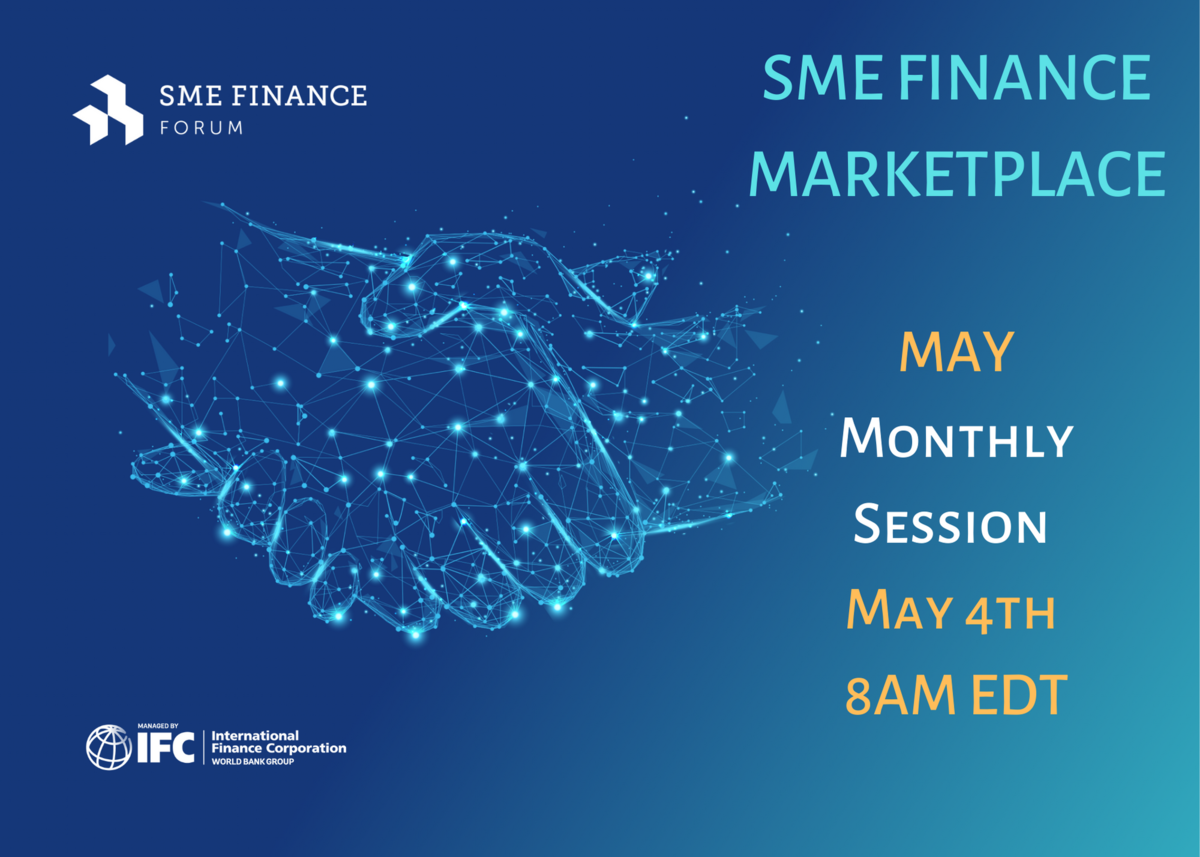 Handshake with sign SME Finance Marketplace May session with Members on May 4th, 2022