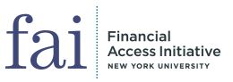 Financial Access Initiative:FAI, New York University