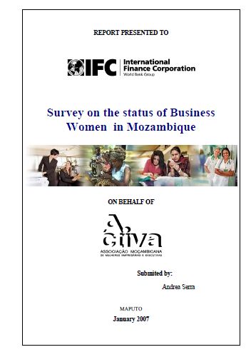 Survey on the Status of Business Women in Mozambique