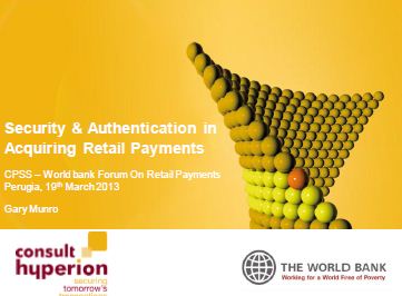 Security & Authentication in Acquiring Retail Payments - Consult Hyperion