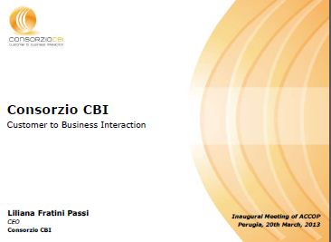 Customer to Business Interaction - Consorzio CBI