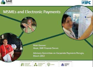 MSMEs and Electronic Payments