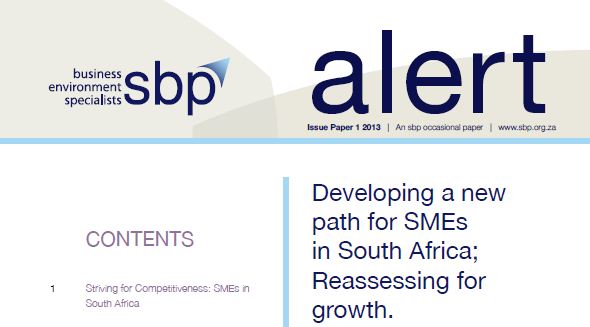 Developing a new path for SMEs in South Africa; Reassessing for growth.