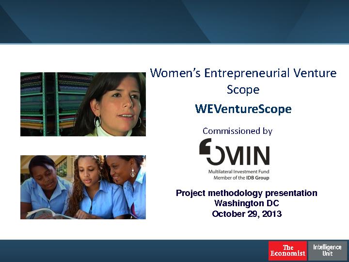 Women’s Entrepreneurial Venture Scope - WEVentureScope - Project methodology presentation