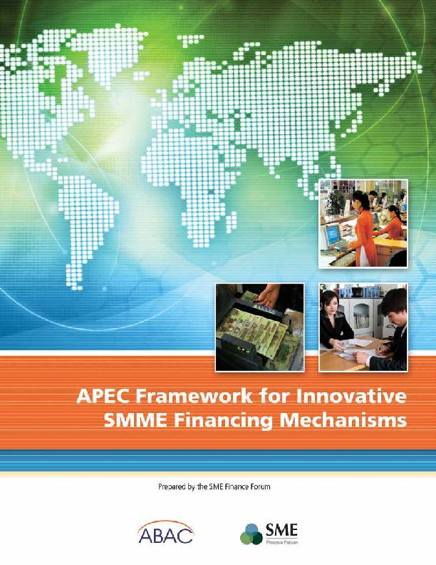 APEC Framework for Innovative SMME Financing Mechanisms