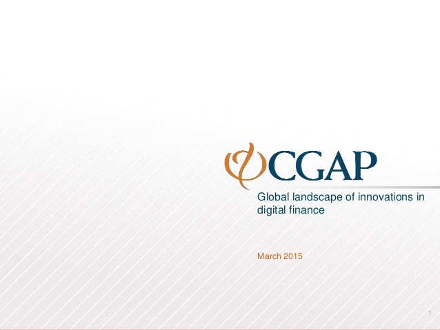 Global Landscape of Innovations in Digital Finance