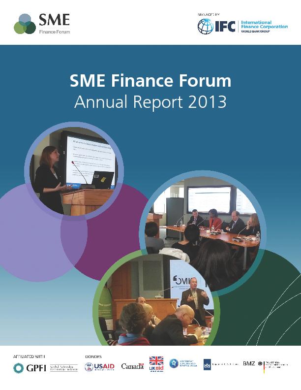 SME Finance Forum - Annual Report 2013