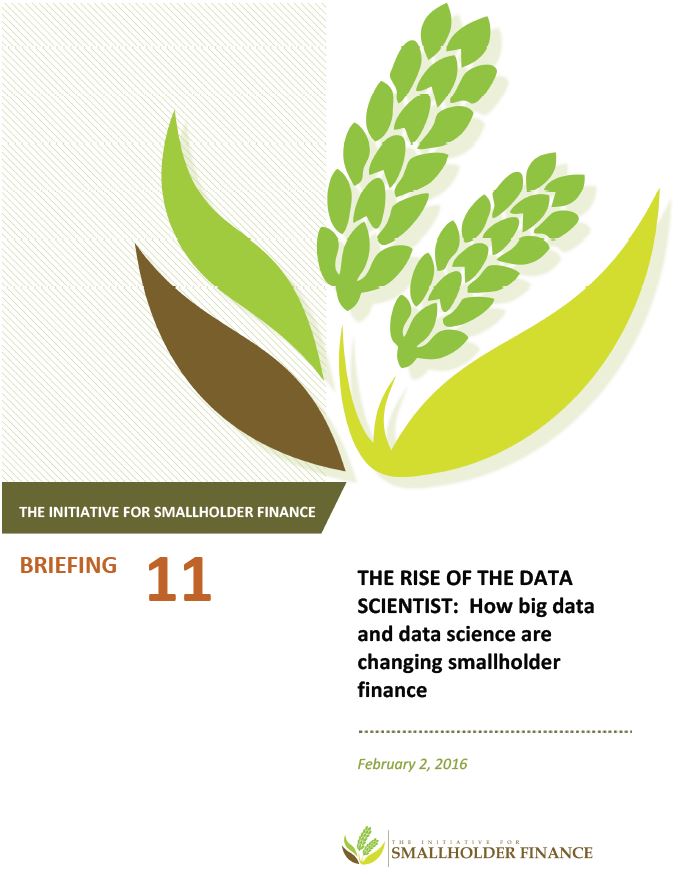 The Rise of the Data Scientist: How big data and data science are changing smallholder finance