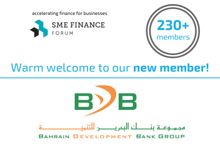 Social Media Card New Member Bahrain Development Bank. A warm welcome