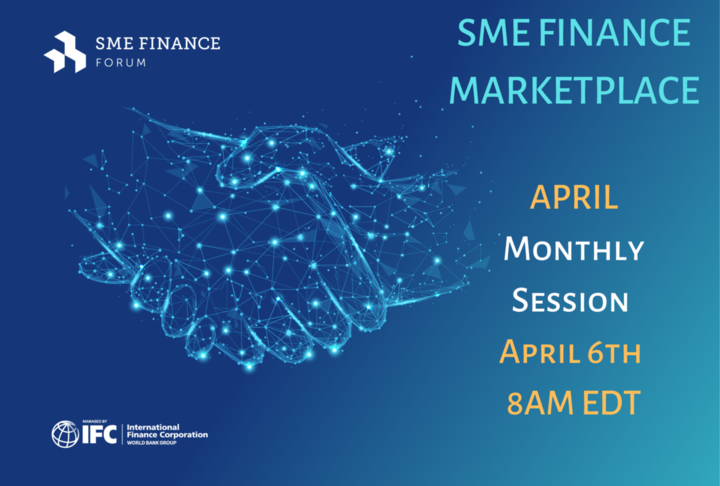 Handshake with sign SME Finance Marketplace April session with Fintech on April 6th, 2022