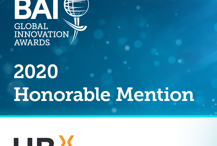 Member News: UBX honored at 2020 BAI Global Innovation Awards for high-impact innovation during pandemic