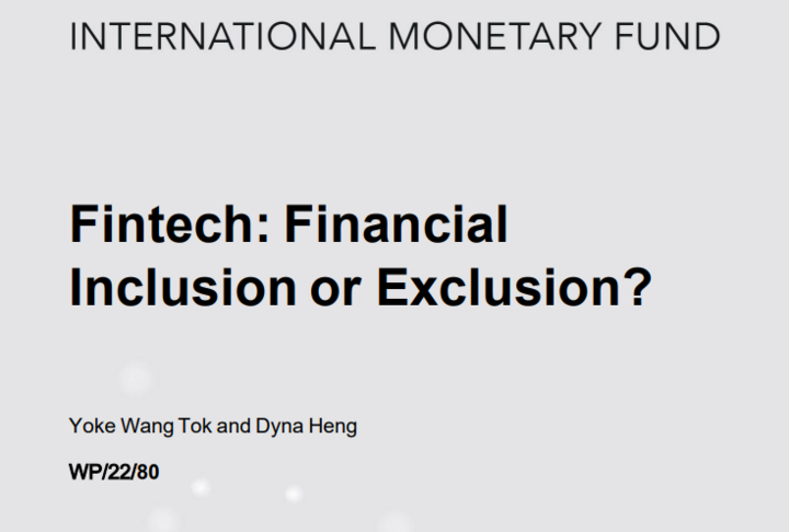 IMF Working Paper - Fintech: Financial Inclusion or Exclusion?
