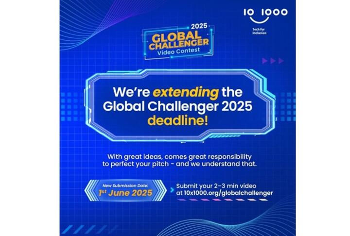 10x1000 Tech for Inclusion's Global Challenger Video Contest 2025 is now accepting submissions