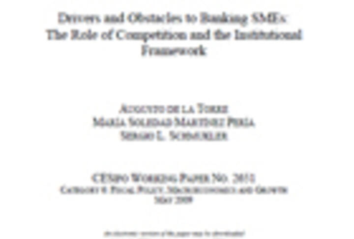 Drivers and Obstacles to Banking SMEs: The Role of Competition and the Institutional Framework