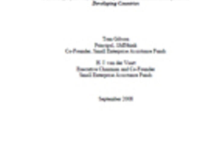 Defining SMEs: A Less Imperfect Way of Defining Small and Medium Enterprises in Developing Countries