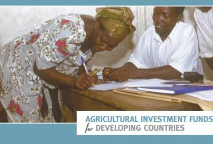 Agricultural investment funds for developing countries