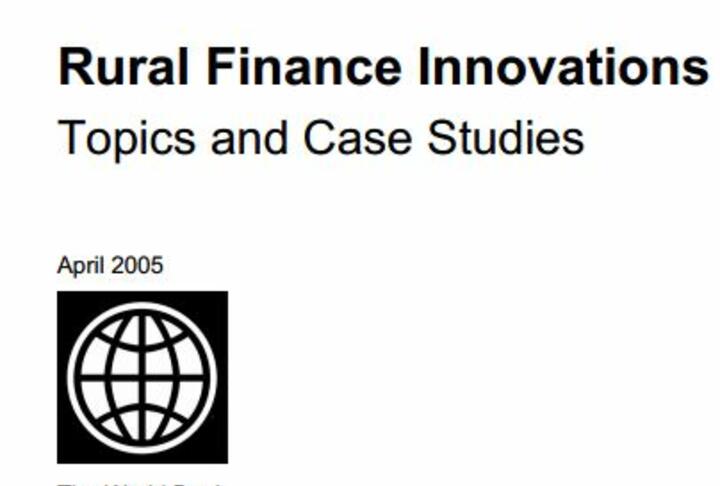 Rural finance Innovations Topics and Case Studies