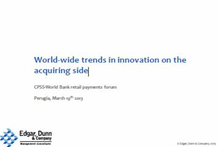 World-wide trends in innovation on the acquiring side - Edgar Dunn & Company