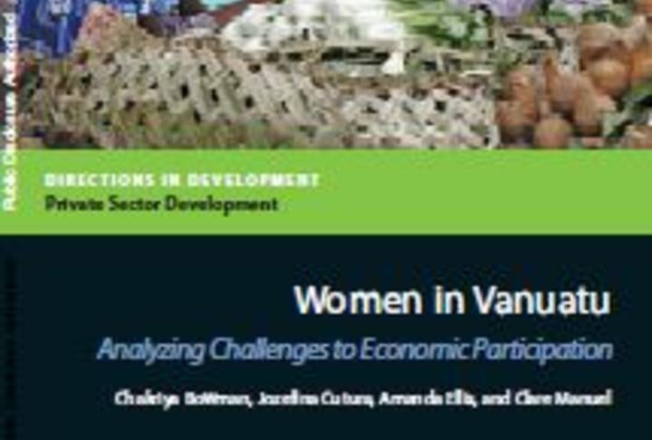 Women in Vanuatu: analyzing challenges to economic participation