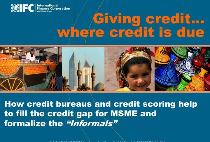 Giving credit where credit is due by Oscar Madeddu from the International Finance Corporation