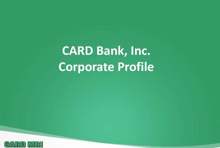 CARD Bank, Inc.Philippines - Corporate Profile