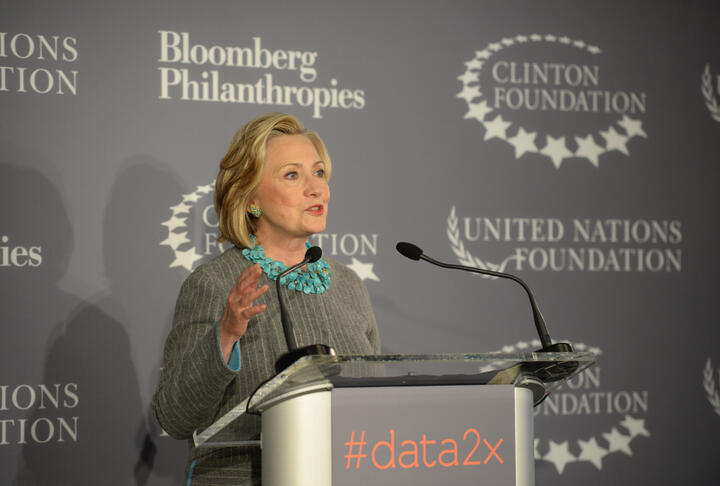 Hillary Clinton spurs 'gender data revolution'