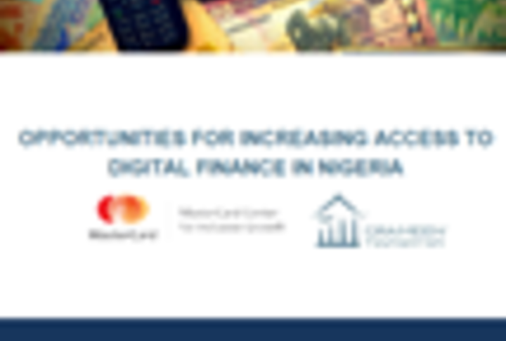 Opportunities for Increasing Access to Digital Finance in Nigeria