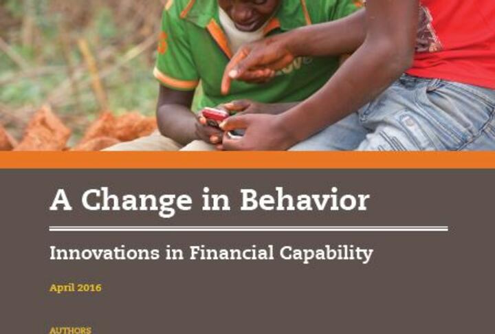 A Change in Behavior: Innovations in Financial Capability