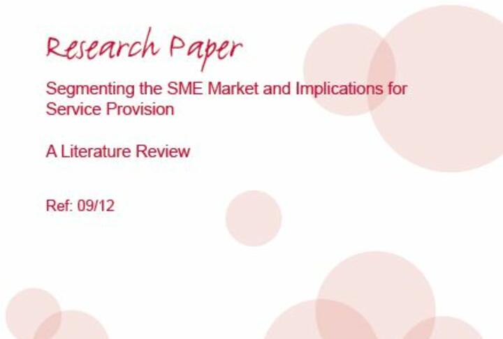 Segmenting the SME Market and Implications for Service Provision: A Literature Review