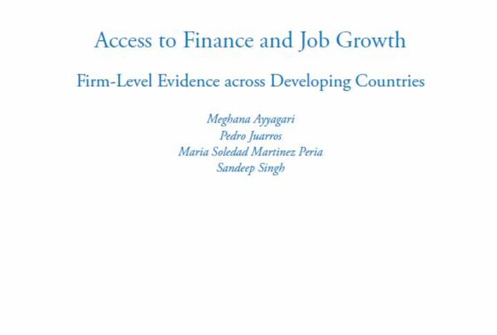 Access to finance and job growth: Firm-level evidence across developing countries