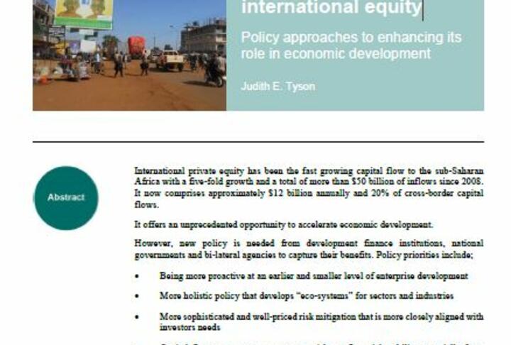 Sub-Saharan Africa and International Equity