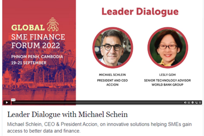 Michael Schlein, President and CEO of Accion, on today’s challenges for SMEs Financing