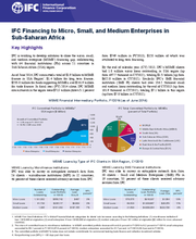 IFC Financing to Micro, Small, and Medium Enterprises in Sub-Saharan Africa